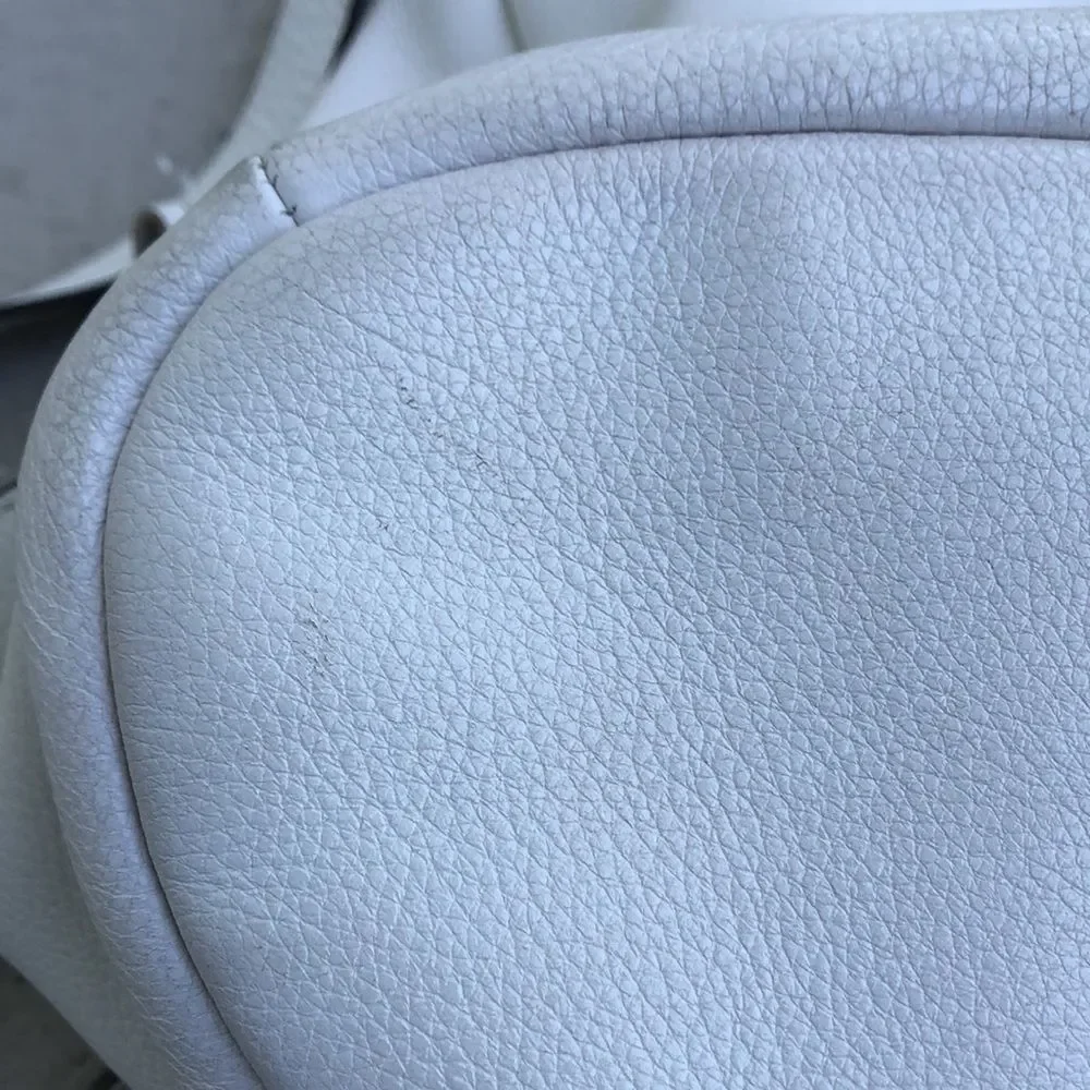 Rebecca Minkoff White Leather Fringe Backpack